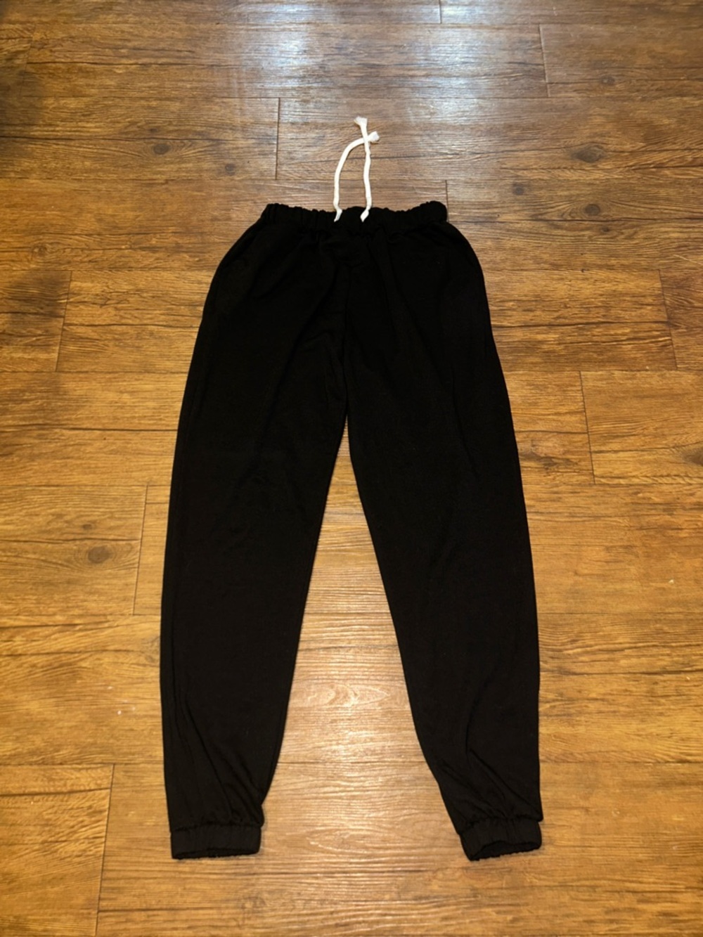 Black Pajama Top with Matching Joggers